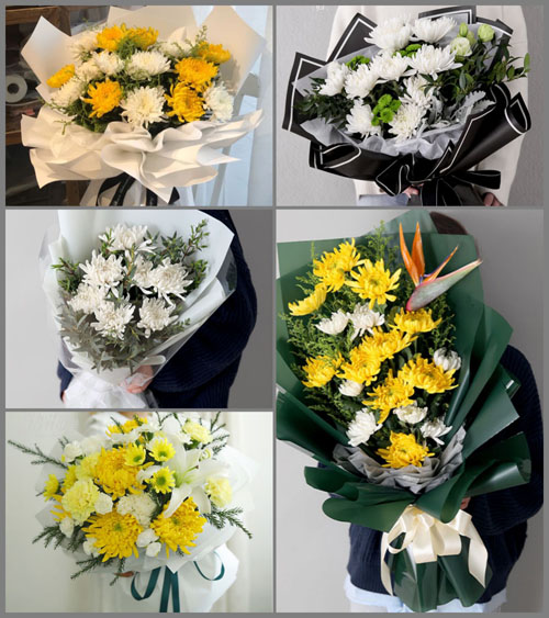 山东聊城临清市金郝庄镇白事花束代送